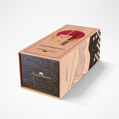 Everest wine glass TOPOGRAPHIC