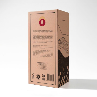 Tofane wine glass TOPOGRAPHIC