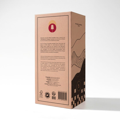 Tre Cime di Lavaredo wine glass TOPOGRAPHIC