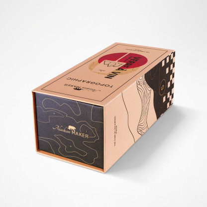 Tre Cime di Lavaredo wine glass TOPOGRAPHIC