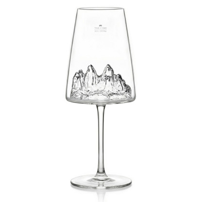Tre Cime di Lavaredo wine glass TOPOGRAPHIC