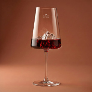 Mont Blanc wine glass TOPOGRAPHIC