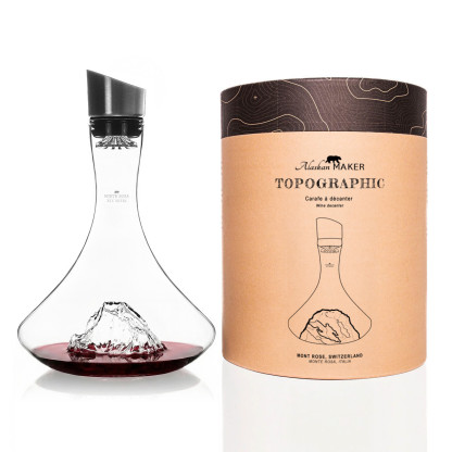 Topographic decanter: Monta Rosa - Alaskan MAKER