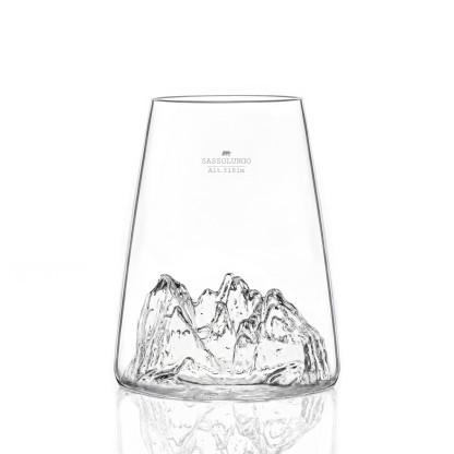 Design glass Sassolungo TOPOGRAPHIC