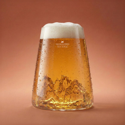 Design glass Sassolungo TOPOGRAPHIC