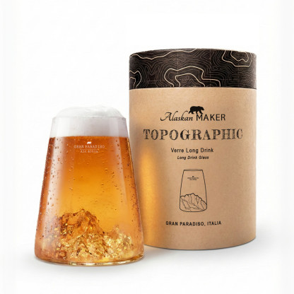 Design glass Gran paradiso TOPOGRAPHIC
