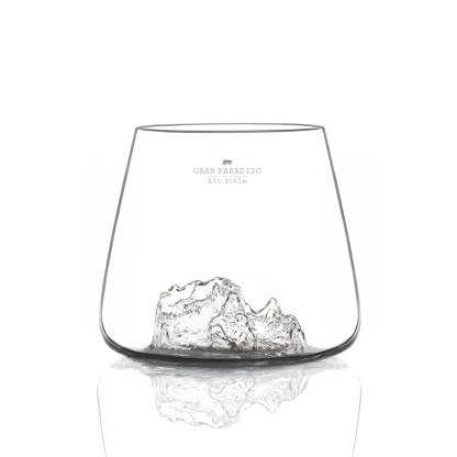 Set of 2 glasses Sassolungo & Gran paradiso TOPOGRAPHIC