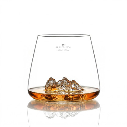 Set of 2 glasses Sassolungo & Gran paradiso TOPOGRAPHIC