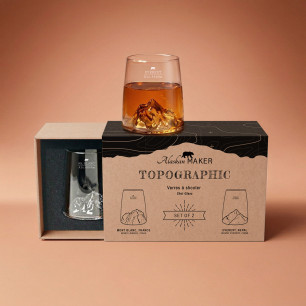 Set of 2 Shot Glasses – Everest & Mont Blanc
