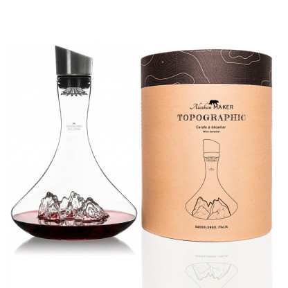 Wine decanter Sassolungo TOPOGRAPHIC