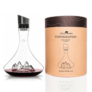 Wine decanter Tre Cime di Lavaredo TOPOGRAPHIC