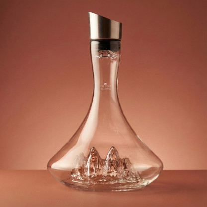 Wine decanter Tre Cime di Lavaredo TOPOGRAPHIC