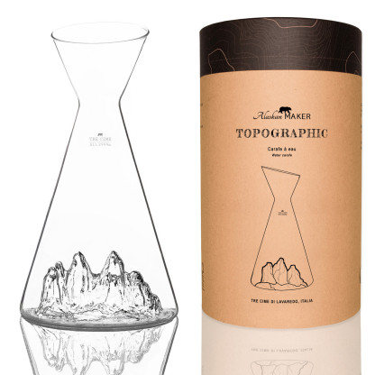 Water Carafe Tre Cime di Lavaredo TOPOGRAPHIC