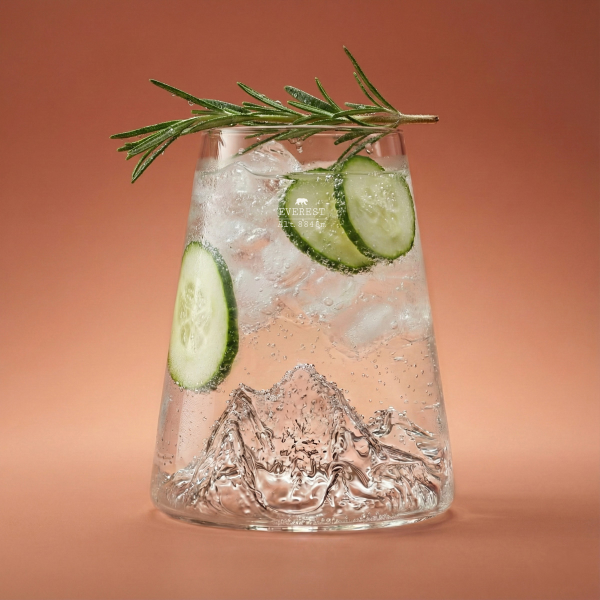 Verre design Topographic Everest