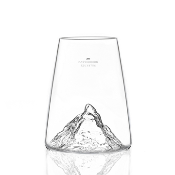 Verre design TOPOGRAPHIC : Mont Matterhorn