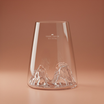Verre design TOPOGRAPHIC : Mont Matterhorn