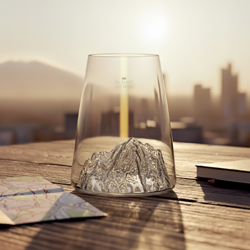 Verre design TOPOGRAPHIC : Mont Matterhorn