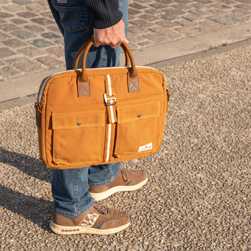 sac ordinateur cuir homme