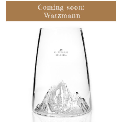 Verre design TOPOGRAPHIC : Watzmann