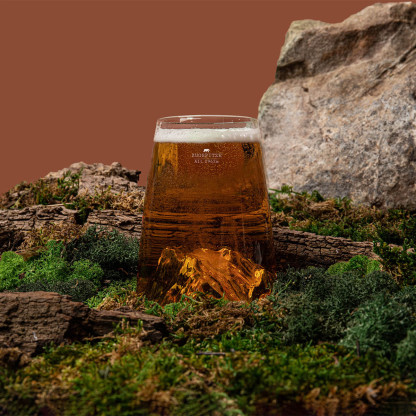 Verre design TOPOGRAPHIC : Mont Blanc