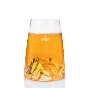 Verre design TOPOGRAPHIC : Mont Blanc