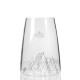 Design TOPOGRAPHIC glass: Tre Cime di Lavaredo