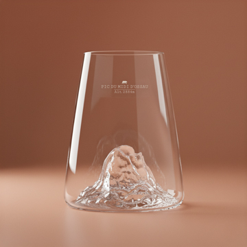 Design TOPOGRAPHIC glass: Pic du Midi