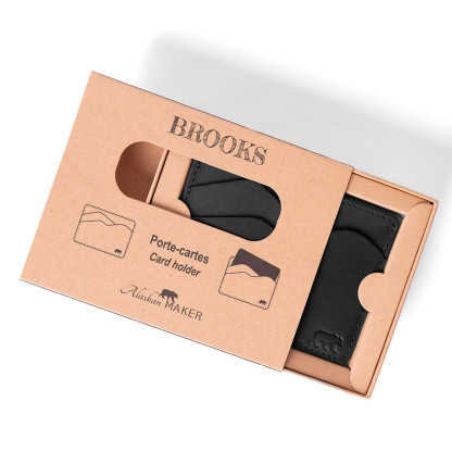 Porte carte cuir extra plat BROOKS