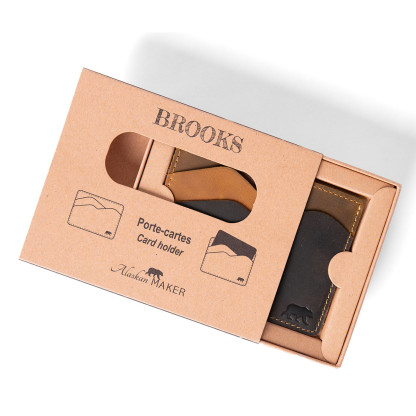 Porte carte cuir extra plat BROOKS
