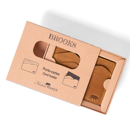 Porte carte cuir extra plat BROOKS