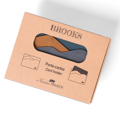 Porte carte cuir extra plat BROOKS