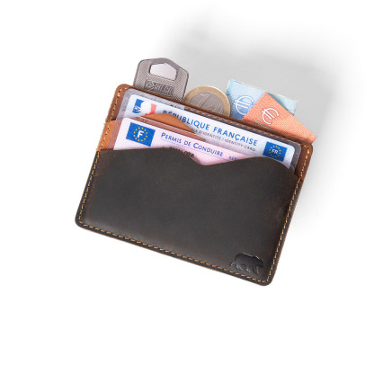 Porte carte cuir extra plat BROOKS