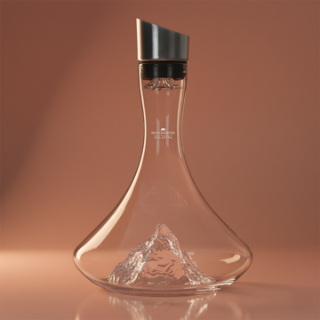 TOPOGRAPHIC wine decanter: Zugspitze