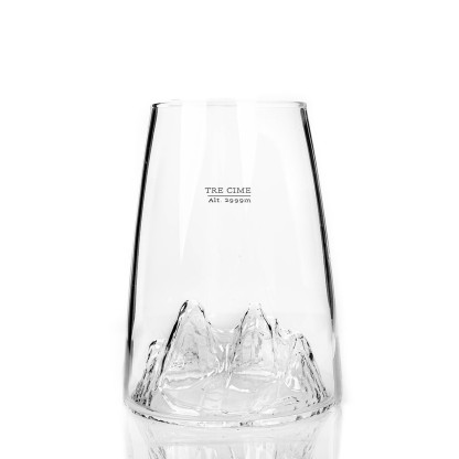 Verre design TOPOGRAPHIC : Tre Cime di Lavaredo