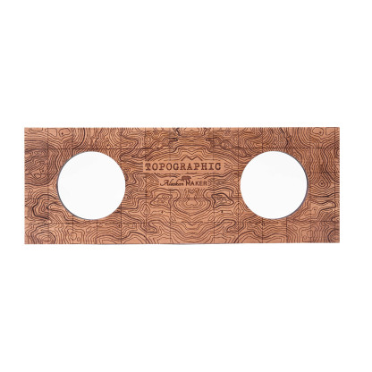 Présentoir S/2 verre à spiritueux TOPOGRAPHIC