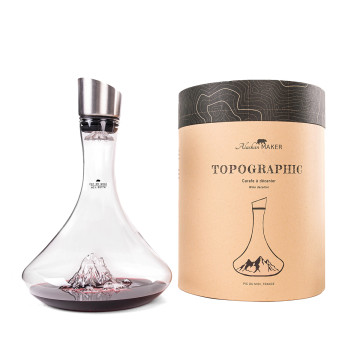 TOPOGRAPHIC wine decanter: Pic du Midi