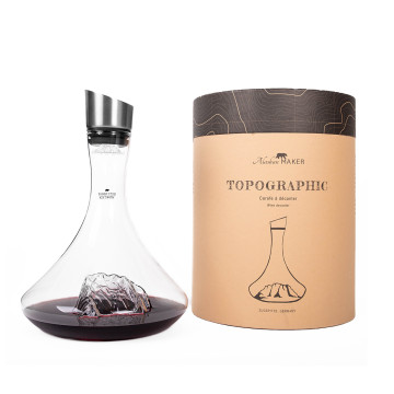 TOPOGRAPHIC wine decanter: Zugspitze