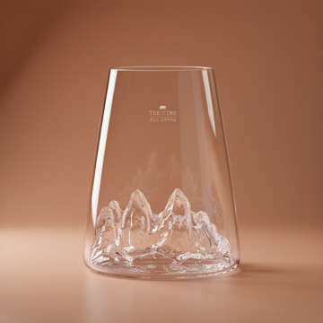 Design TOPOGRAPHIC glass: Tre Cime di Lavaredo