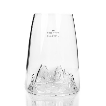 Verre design TOPOGRAPHIC : Tre Cime di Lavaredo