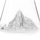 Water carafe TOPOGRAPHIC : Mont Matterhorn