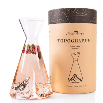 Water Carafe TOPOGRAPHIC : Mount Matterhorn