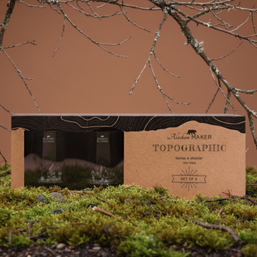 Set of 4 shooters TOPOGRAPHIC