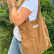 Tote bag en velours WILLOW