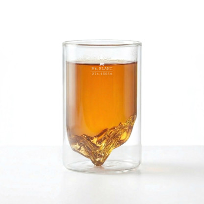 Mont Blanc Double-Wall Glass TOPOGRAPHIC