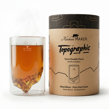 Mont Blanc Double-Wall Glass TOPOGRAPHIC