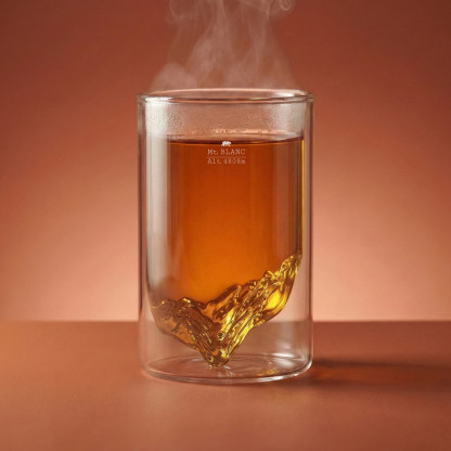 Mont Blanc Double-Wall Glass TOPOGRAPHIC