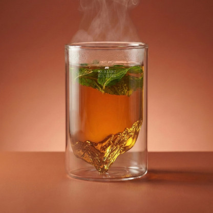 Mont Blanc Double-Wall Glass TOPOGRAPHIC