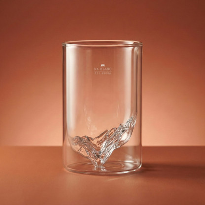 Mont Blanc Double-Wall Glass TOPOGRAPHIC