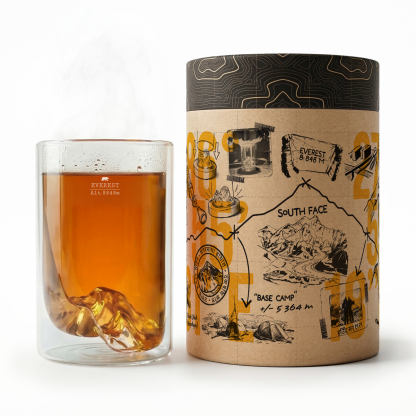 Everest Double-Wall Glass TOPOGRAPHIC