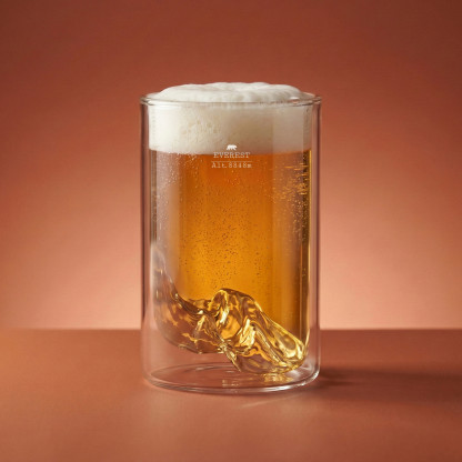 Everest Double-Wall Glass TOPOGRAPHIC